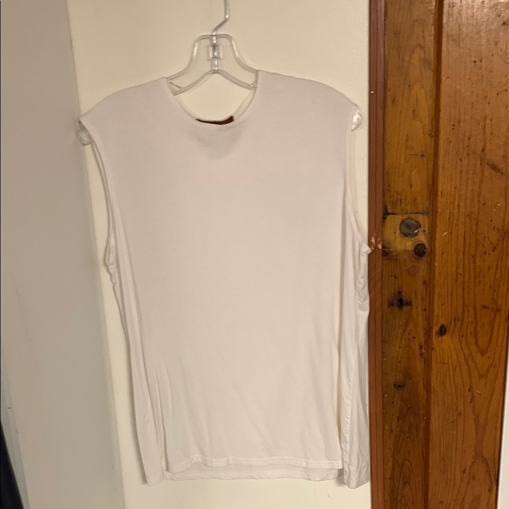 Sleeveless White Top
